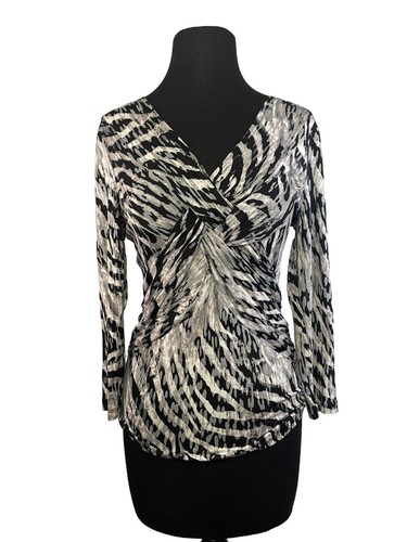 Gray black animal print - &,