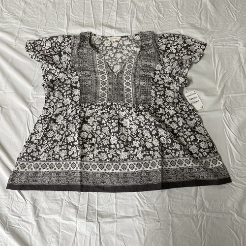 Lucky brand mix print black - lucky,